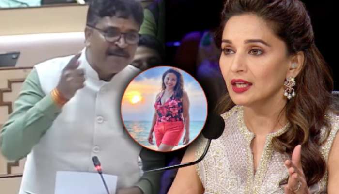 आधी रोहित आता माधुरीबद्दल वादग्रस्त विधान; विधानसभेत काँग्रेस नेता म्हणाला, &#039;दुय्यम दर्जाची..&#039;
