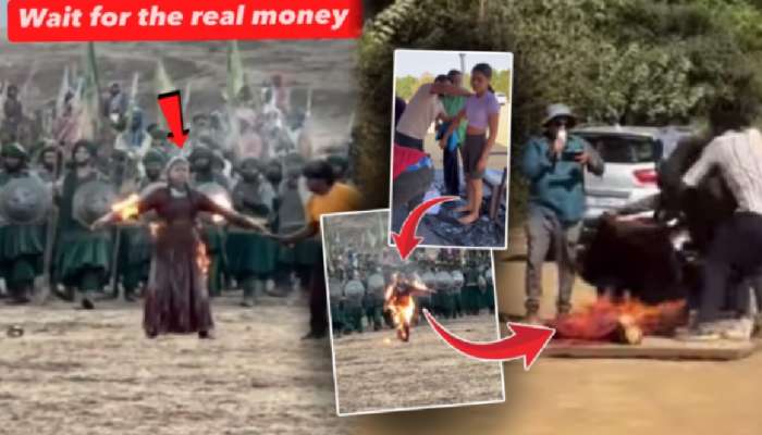 &#039;छावा&#039;तील आगीचा सीन कसा शूट झाला हे पाहून चाहते थक्क; मराठमोळ्या मुलीने जीव धोक्यात टाकत...