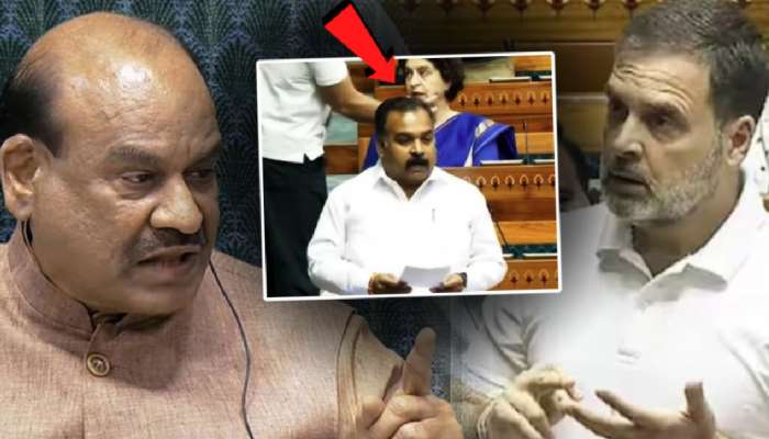 राहुल गांधींनी प्रियंका गांधींबरोबर केलेल्या &#039;त्या&#039; कृतीने संतापले ओम बिर्ला; BJP ने शेअर केला Video
