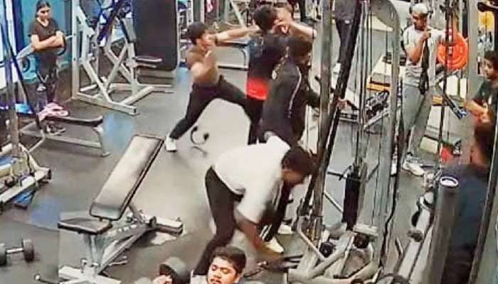 मुंबईतील जीममध्ये केबलवरून 'फ्री स्टाईल', व्हिडीओ Viral 
