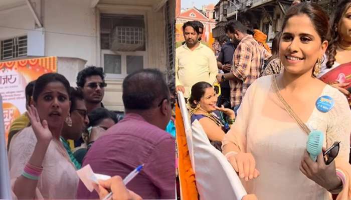 'अरे थांब इंटरव्ह्यू चालूये...', सई ताम्हणकरचा शोभायात्रेमधील मजेशीर Video तुफान चर्चेत 