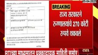 VIDEO|राज्य सरकारने रुग्णालयांचे 270 कोटी थकवले, RTI मधून धक्कादायक माहिती