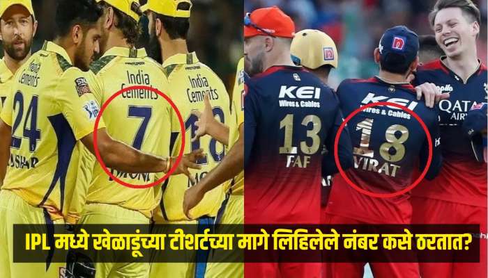 IPL मध्ये खेळाडूंच्या टीशर्टच्या मागे लिहिलेले नंबर कसे ठरतात? काय आहेत याचे नियम 