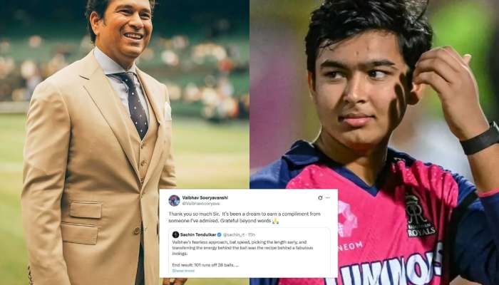 IPL 2025: शतक ठोकल्यानंतर सचिन तेंडुलकरच्या पोस्टला 14 वर्षीय वैभव सूर्यवंशीने दिलं उत्तर; पण X ने सस्पेंड केलं अकाऊंट, कारण... 