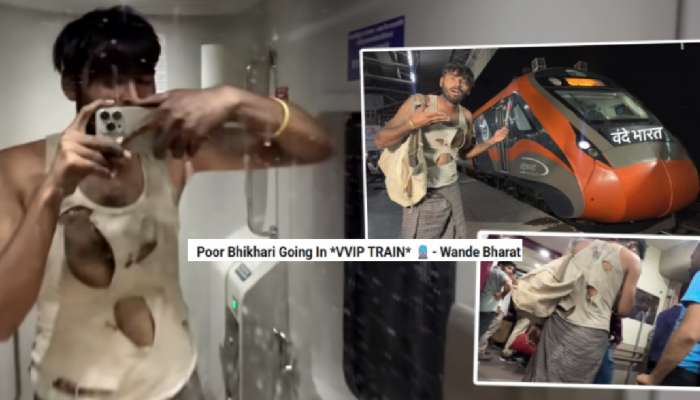 Vande Bharat मधून भिकाऱ्याचा प्रवास! TC ने तिकीट विचारलं असता...; Video तुफान Viral