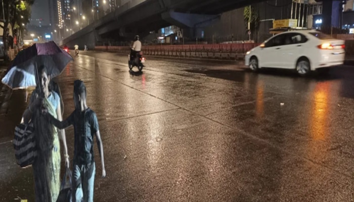मुंबई, उपनगरसह ठाण्यात अवकाळी पाऊस, वादळी वाऱ्यासह कोसळल्या हलक्या सरी