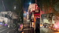 महाराष्ट्रात भयानक अपघात, 3 ठार, 8 जखमी;उज्जैनला निघालेल्या मिनी ट्रॅव्हल्सची ट्रकला