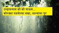 महाराष्ट्रात भयानक वातावरण! ऐन उन्हाळ्यात धो धो पाऊस, कोरड्या पडलेल्या नद्यांना पूर