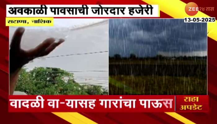 Nashik Rural Area Crops Damage From Unseasonal Rainfall Hailstorm