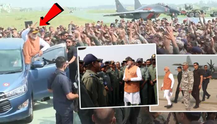 पाकिस्तानने जो एअर बेस उडवल्याचा दावा केला तिथेच अचानक पोहोचले PM मोदी अन्...; पाहा Photos