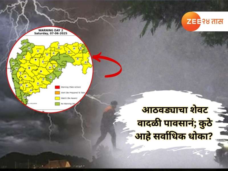 मान्सून पुन्हा सक्रिय होताच आठवड्याचा शेवट वादळी पावसानं, 'या' भागांमध्ये मात्र तापमान चाळीशीपार...  