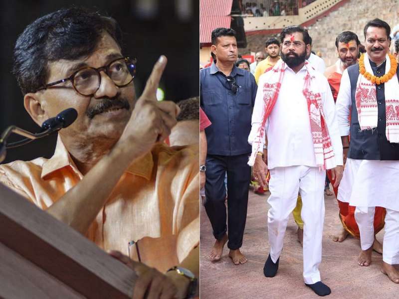 संजय राऊतांकडून एकनाथ शिंदेंचा 'ठाण्याचा अब्दुल्ला' म्हणून उल्लेख, म्हणाले 'गुवाहाटीत कापलेले रेडे...'