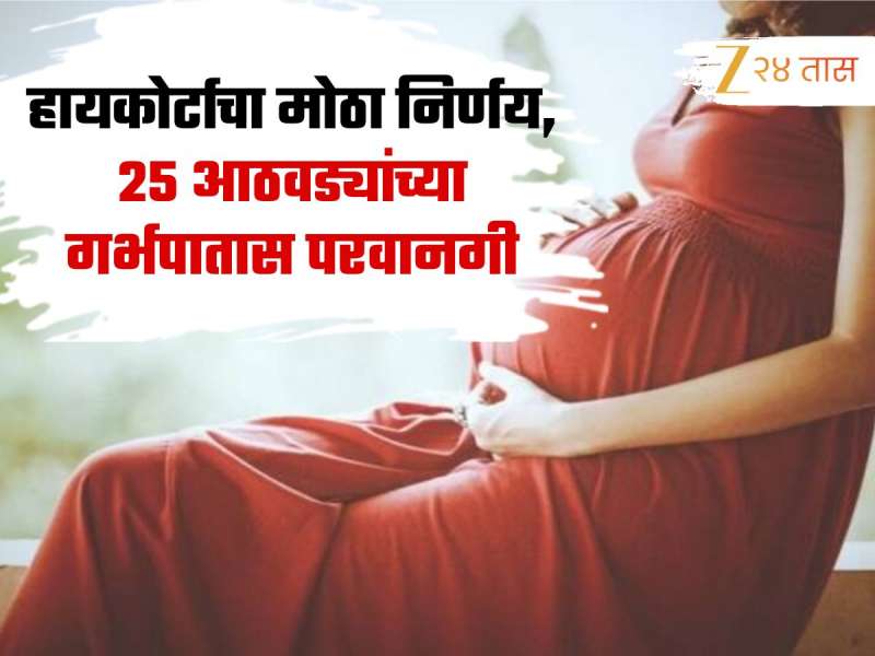 25 आठवड्यांच्या गर्भपातास परवानगी, हायकोर्टाचा मोठा निर्णय; प्रियकराला द्यावे लागणार 1 लाख रुपये