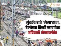मुंबईकरांचे 'मेगा'हाल, रेल्वेच्या तिन्ही मार्गांवर रविवारी मेगाब्लॉक, वेळापत्रक पाहू