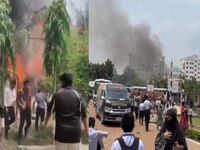 बांगलादेशात शाळेच्या इमारतीवर विमान कोसळलं; 16 विद्यार्थी, 2 शिक्षक आणि पायलट ठार