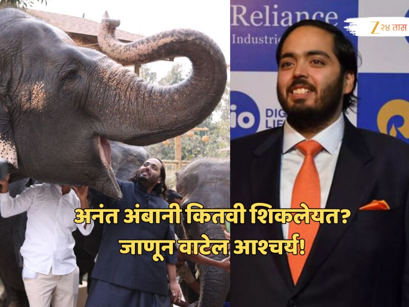 महादेवी हत्तीणीला नेण्यात आलेल्या वनताराचे संचालक अनंत अंबानी कितवी शिकलेयत?