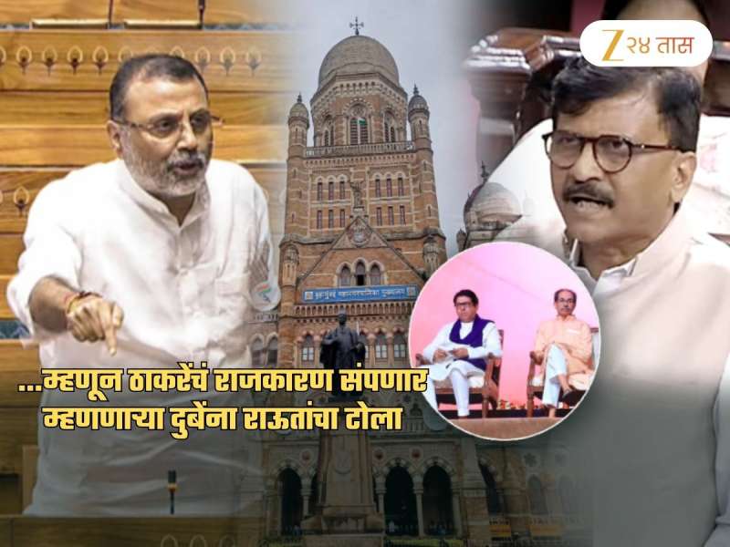 '...म्हणून दुबे मुंबईत आले', 'ठाकरेंचं राजकारण संपणार'वरुन राऊतांचा खोचक टोला; 'तुमच्या राज्यात...'