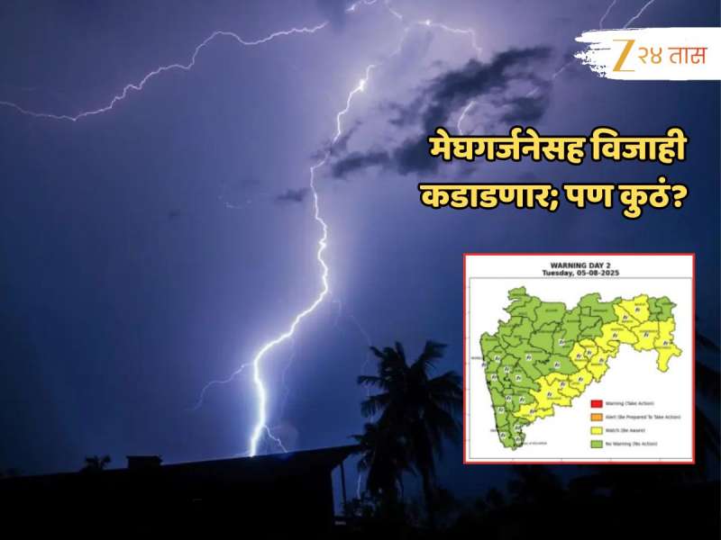 विजांच्या कडकडाटासह पाऊसधारा बरसणार; राज्याच्या कोणत्या भागांमध्ये कसं असेल हवामान? 