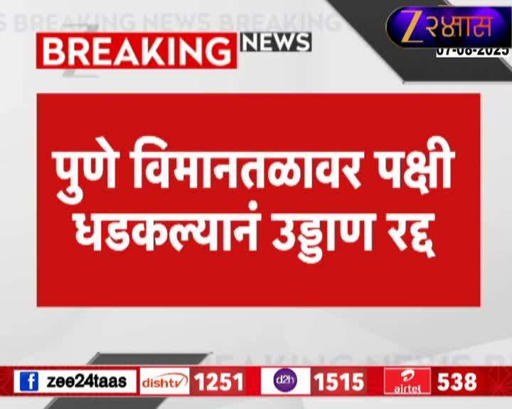 Bird hits Pune Bhubaneswar plane Flight cancelled on time due to pilots alertness