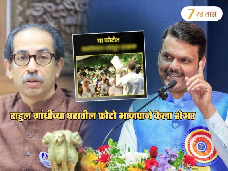 राहुल गांधींच्या घरातील 'तो' फोटो BJP ने केला शेअर! कारण ठरले ठाकरे; भाजपा म्हणते, 'या फोटोत...'