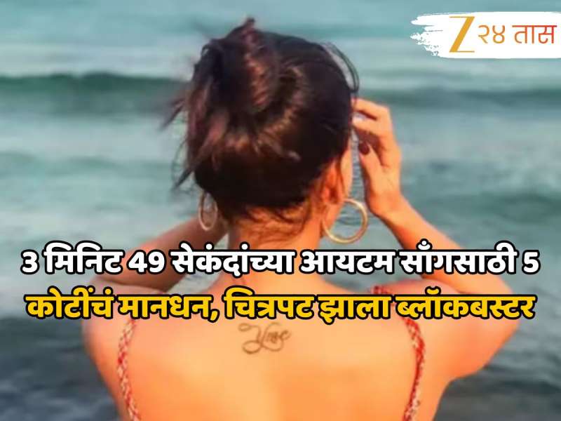 3 मिनिट 49 सेकंदांच्या आयटम साँगसाठी या अभिनेत्रीने घेतलं 5 कोटींचं मानधन, चित्रपट झाला ब्लॉकबस्टर 