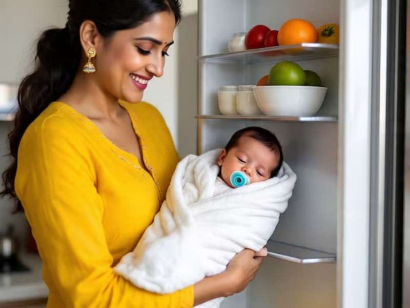 रडणं थांबतच नव्हतं, मग आईने 15 दिवसाच्या बाळाला फ्रिजमध्ये... मग घेतली गाढ झोप
