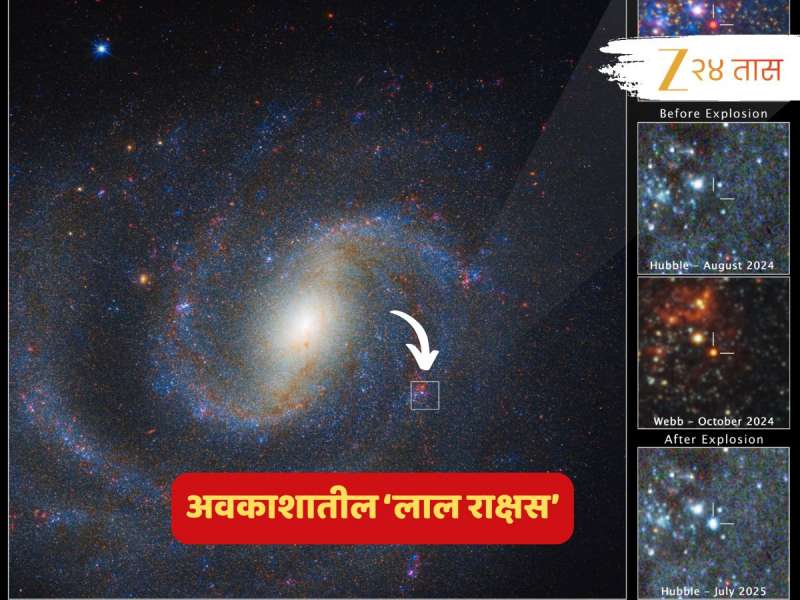 बापरे! NASA नं टिपला अंतराळातील 'दानवी तारा', सूर्याहून 1 लाख पटींनी... पाहा धडकी भरवणारी दृश्य 