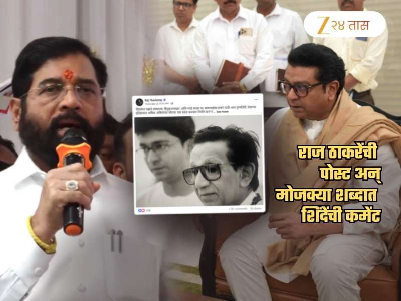 'बाळासाहेबांची प्रतिमा चोरून हिंदुत्वाचे...', राज ठाकरेंच्या पोस्टवर शिंदेंची कमेंट; म्हणाले, 'ज्यांना राजकारण...'