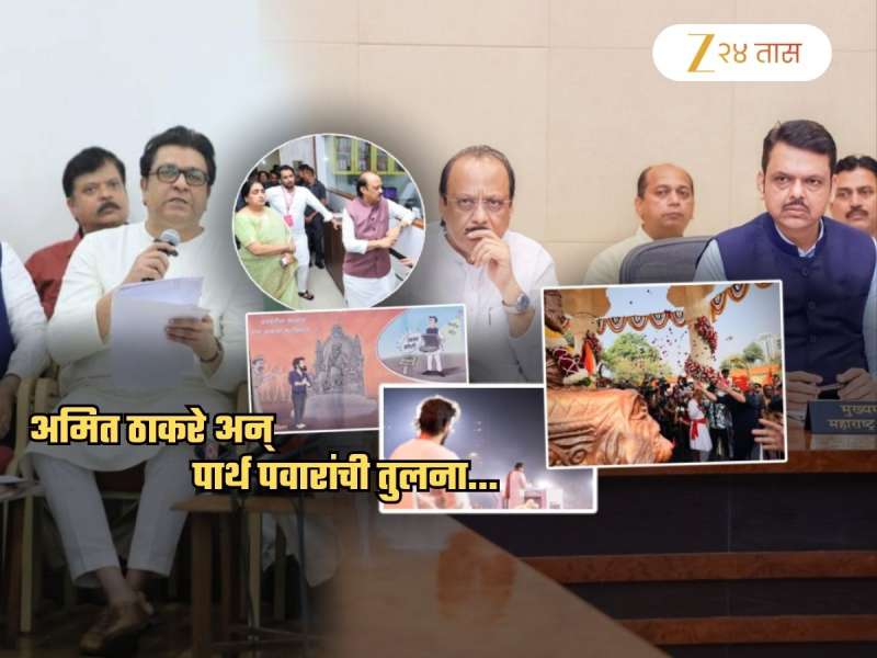 अमित ठाकरे अन् पार्थ पवारांची तुलना! राज ठाकरेंच्या पक्षाचा टोला; '1800 कोटींच्या...'