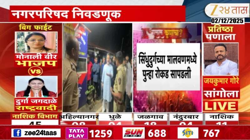 Sindhudurg News  Cash worth Rs 1.5 lakh found again in Malvan, Nilesh Rane aggressive