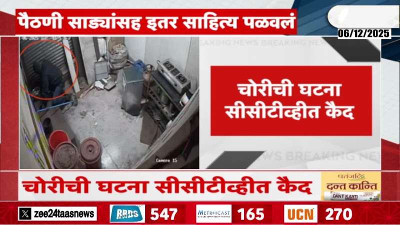 Yeola CCTV Robbbery At Super Market Marathi News