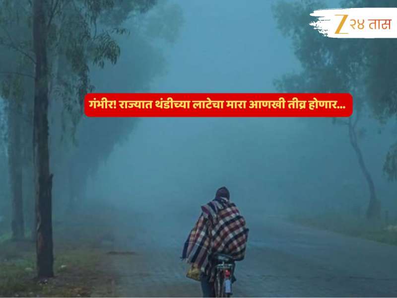 Maharashtra Weather : राज्यात थंडीच्या लाटेचा मारा वाढणार; पुढील 48 तासांसाठी दातखिळी बसवणारा इशारा...