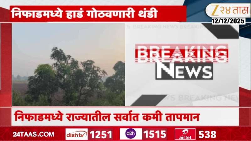 Nashik Nifad Records Severe Cold As Temperature Drops maharashtra