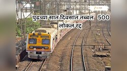मुंबईकरांनो लक्ष द्या! पुढच्या सात दिवसांत तब्बल 500 लोकल रद्द,आत्ताच वाचा वेळापत्रक