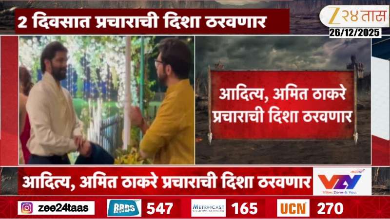 Aditya And Amit Thackeray Gets Responsbility For Campaigning For Mahapalika Election
