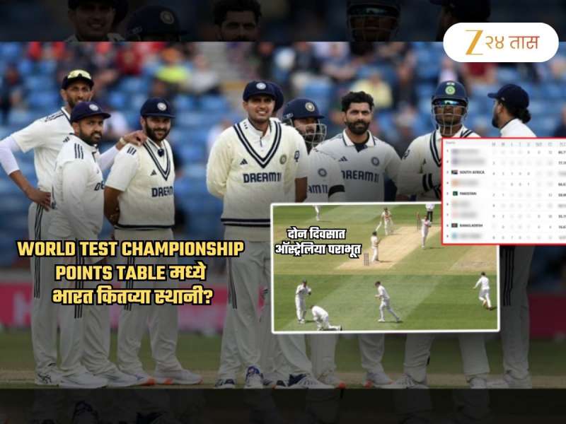 World Test Championship: ऑस्ट्रेलियाला पराभवाने धक्का;  Points Table मध्ये भारताची स्थिती बिकट! पुढले 6 महिने...