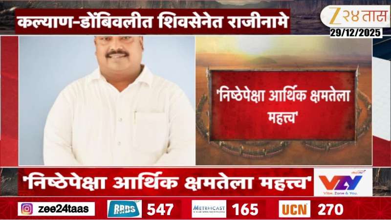 Kalyan Dombivali Shivsena People Resign Marathi News