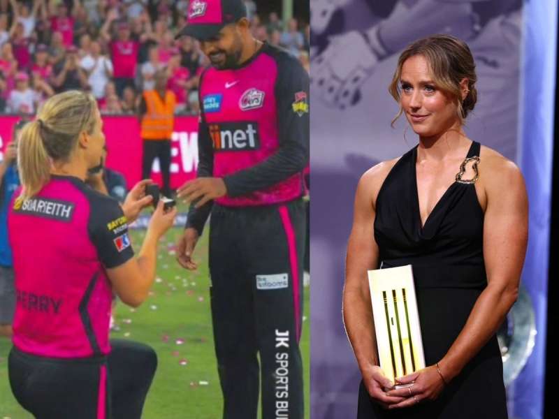 Fact Check : एलिस पेरीने पाकिस्तानच्या बाबर आझमला केलं प्रपोज? सोशल मीडियावर फोटो व्हायरल 