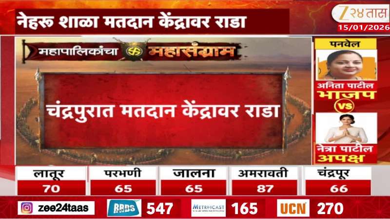 Ruckus at polling station in Chandrapur