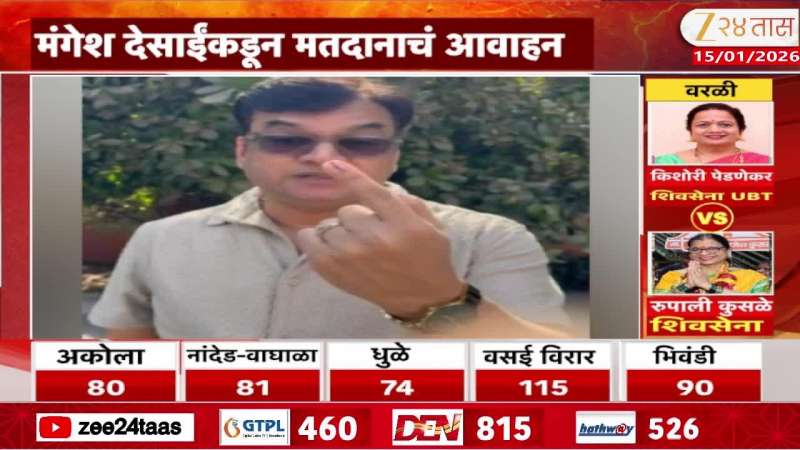 Mangesh Desai appeals for voting