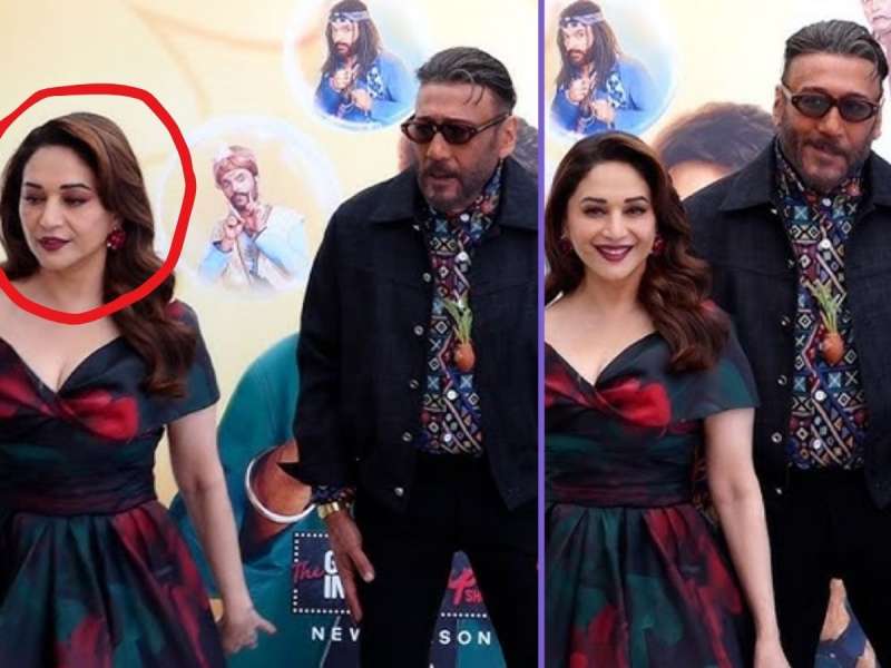 माधुरी दीक्षित ऑकवर्ड का झाली? जॅकी श्रॉफने सर्वांसमोर तिचा हात धरत असं काही केलं की...