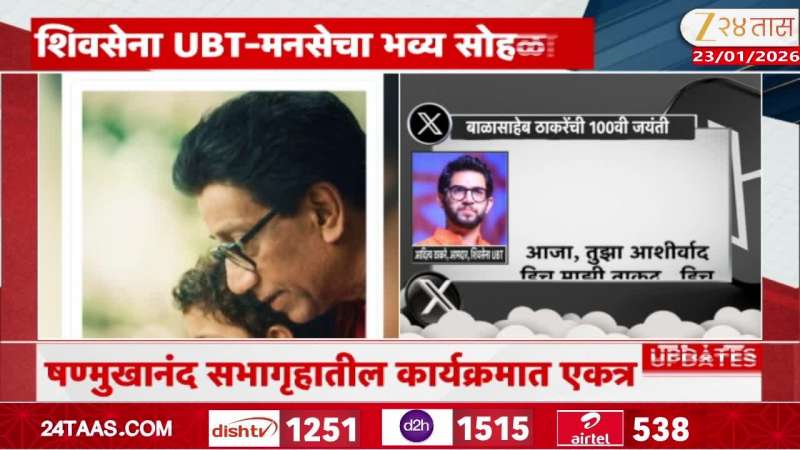 Balasaheb Thackeray 100th birth anniversary Celebration MNS UBT 