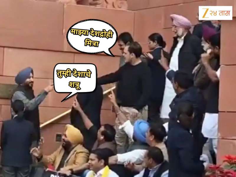 'माझ्या देशद्रोही मित्रा...', राहुल गांधींची संसदेबाहेर भाजपा नेत्याशी बाचाबाची, 'तुम्ही देशाचे शत्रू...', VIDEO व्हायरल