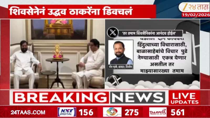 Naresh Mhaske on Raj Thackeray Eknath SHidne Meet
