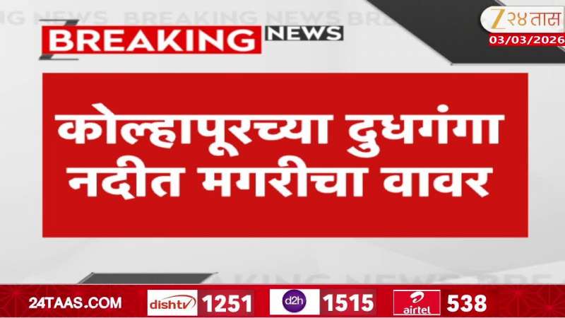 Kolhapur Dudh Ganga River Crocodile Spotted As People In Fear