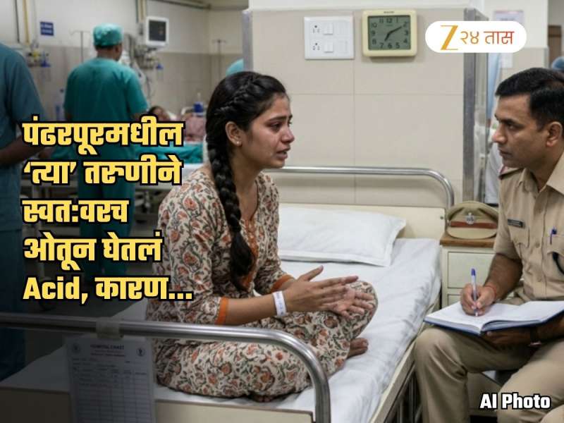 पंढरपूरमधील Acid हल्ला प्रकरण बनाव! 21 वर्षीय तरुणीने स्वत:वरच ओतून घेतलेलं Acid; कारणही सांगितलं