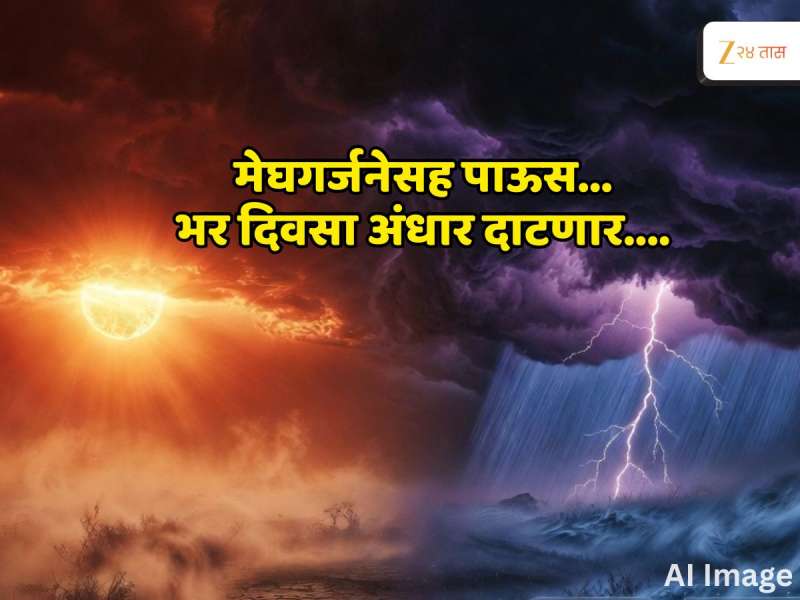 भीतीदायक मेघगर्जना, विजांचा कडकडाट; राज्यात 4 दिवस वादळी पावसाचे तरीही, कुठे असेल उष्णतेची लाट? 