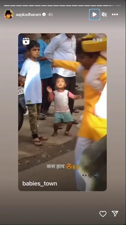 chota sunny deol dance video dharmendra shares on instagram latest trending news